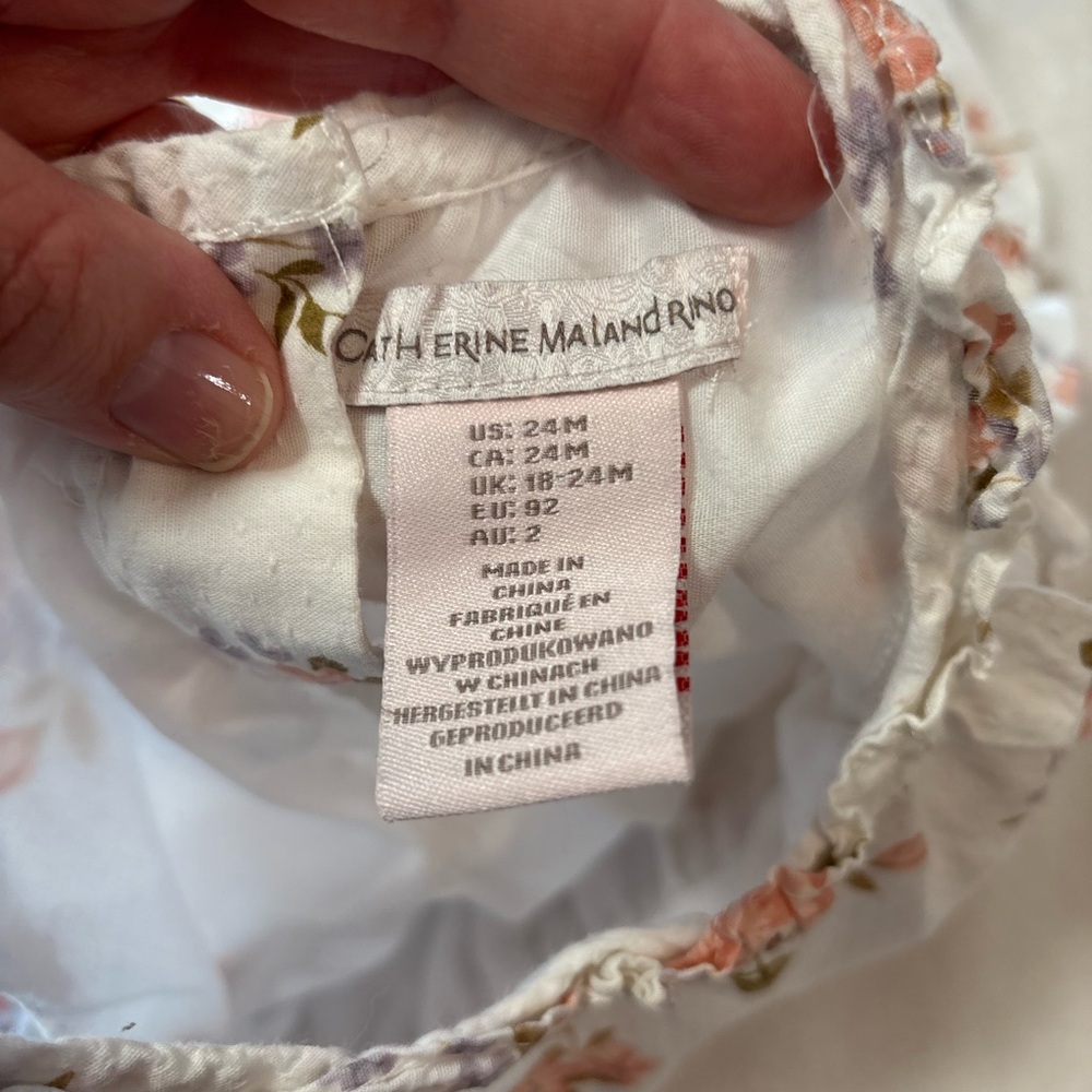 Catherine Malandrio halter top summer dress sundress 24months 2T floral print - Picture 5 of 5
